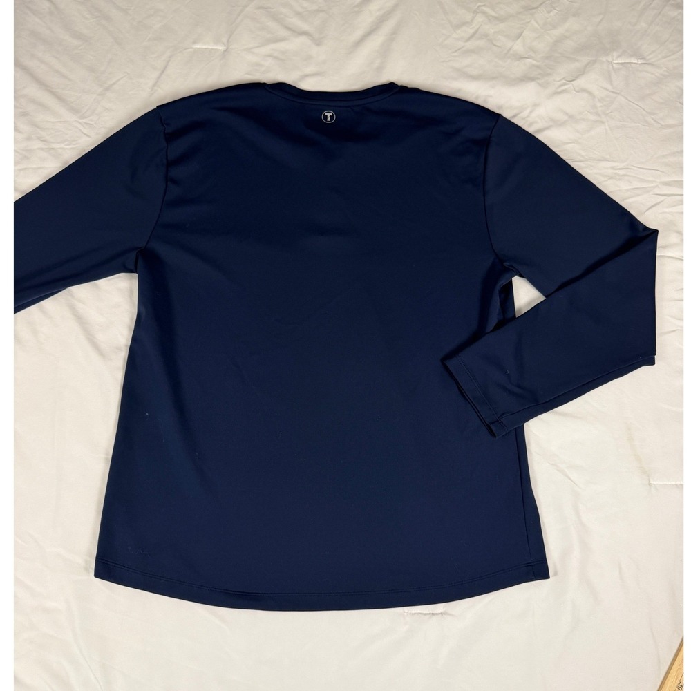 Twillory Performance Henley Shirt Mens XL Navy Blue Long Sleeve Athletic Top - Picture 5 of 5